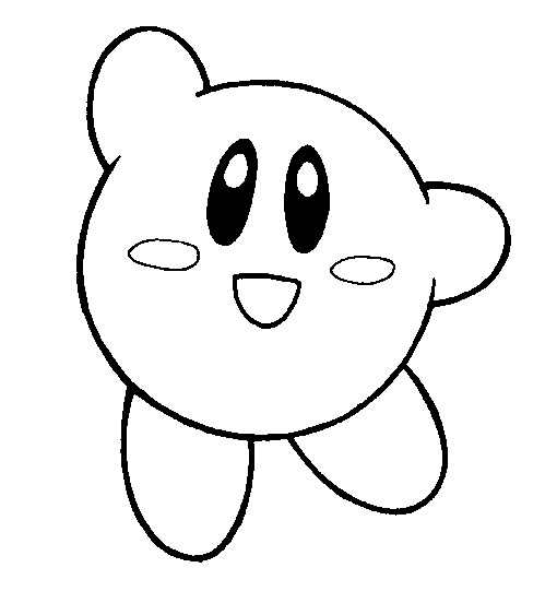  Happy Kirby Coloring Pages