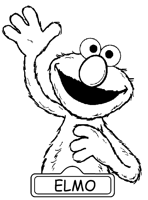 Hello Elmo coloring pages