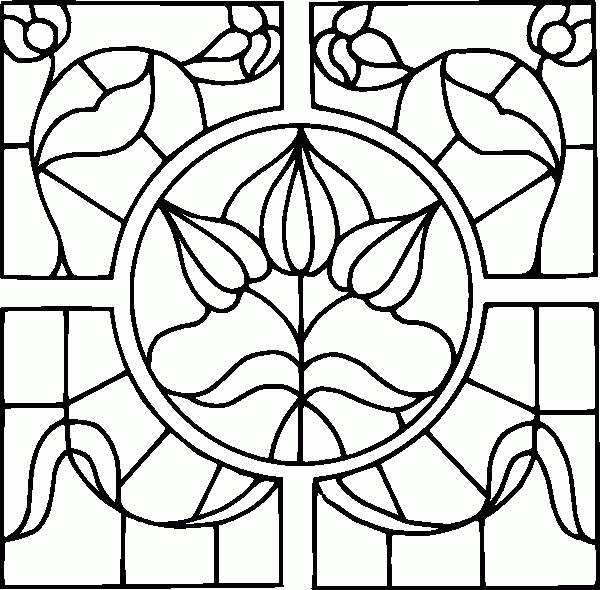 Hot Stained Glass Coloring pages