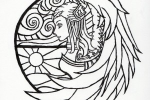 Indian Stained Glass Coloring pages