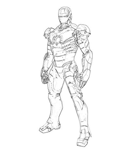 Iron Man Coloring pages | Coloring page for kids | #12