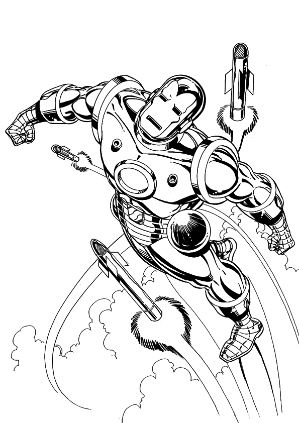  Iron Man Coloring pages | Coloring page for kids | #15