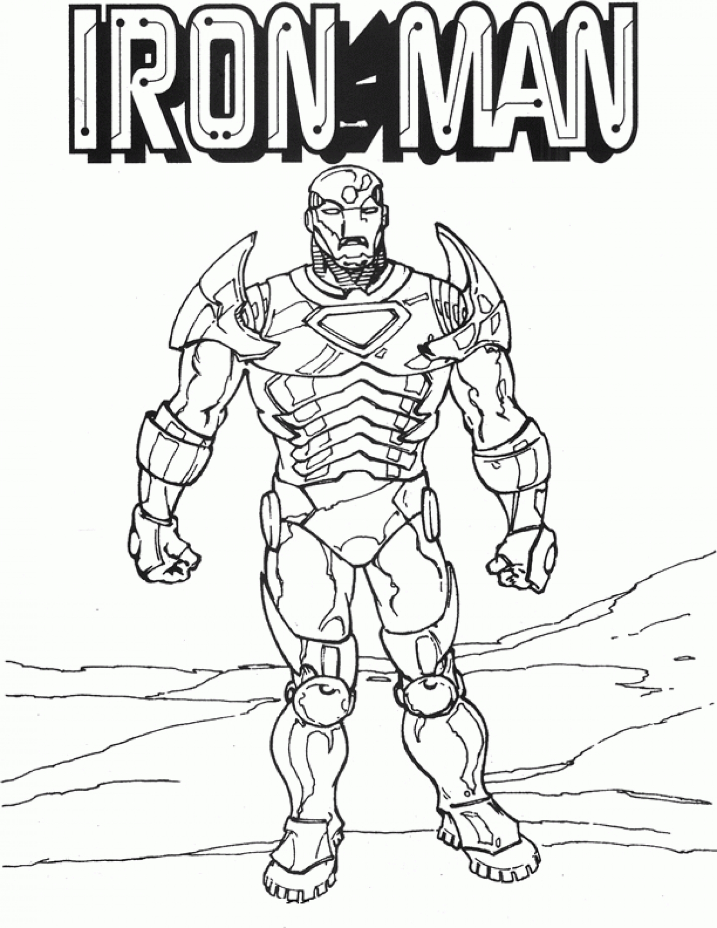  Iron Man Coloring pages | Coloring page for kids | #20