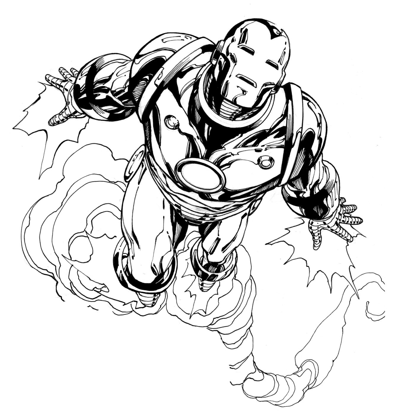  Iron Man Coloring pages | Coloring page for kids | #24