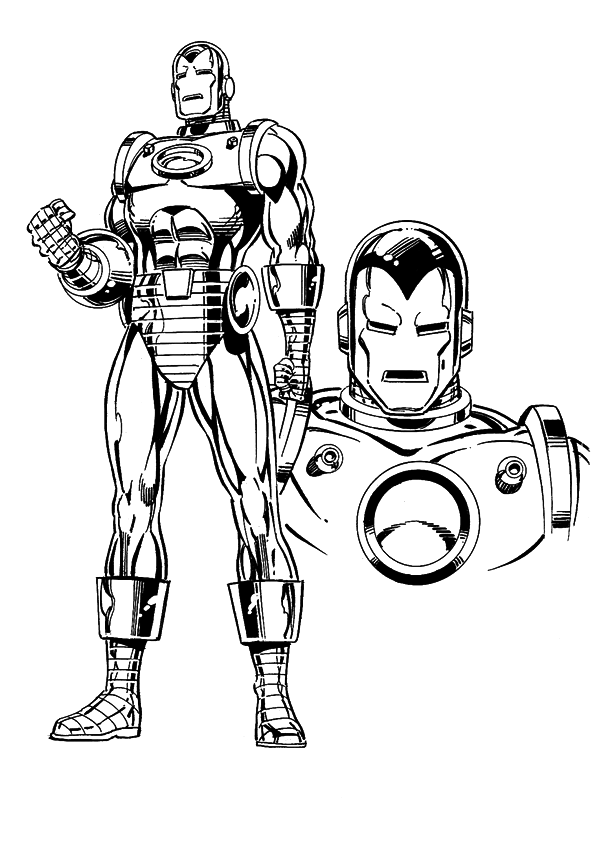  Iron Man Coloring pages | Coloring page for kids | #24
