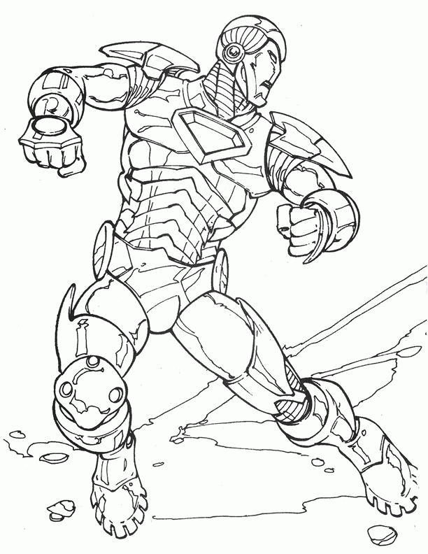 Iron Man Coloring pages | Coloring page for kids | #31
