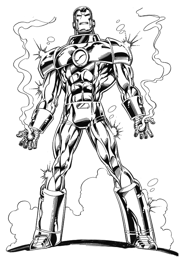  Iron Man Coloring pages | Coloring page for kids | #6