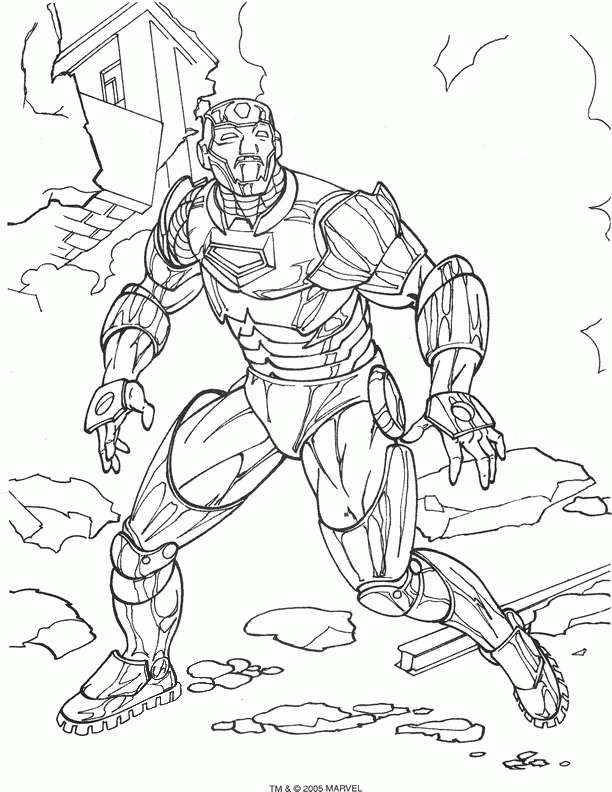 Iron Man Coloring pages | Coloring page for kids | #9