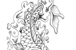 Japanese Dragon Tattoo coloring pages
