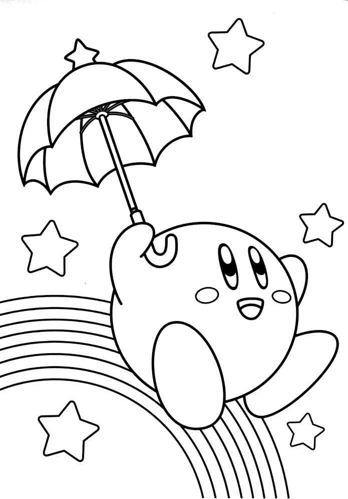 Kirby Coloring Pages