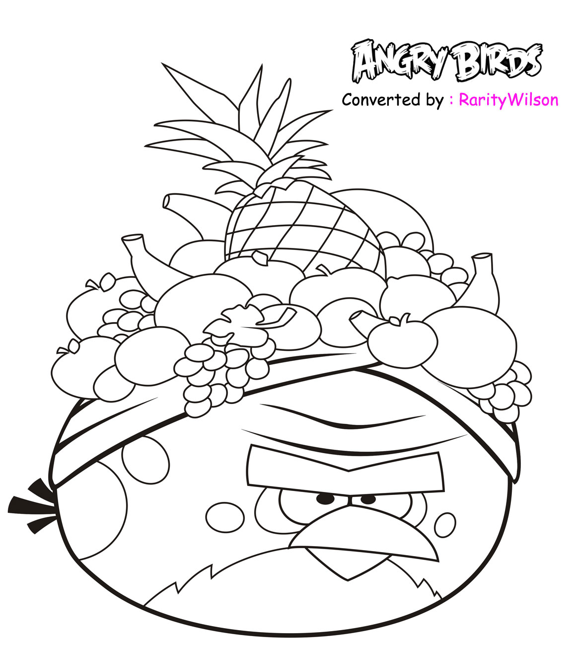  Men white Angry Birds Coloring pages