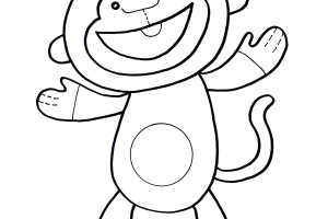 Monkey coloring pages | Monkey coloring page | #27