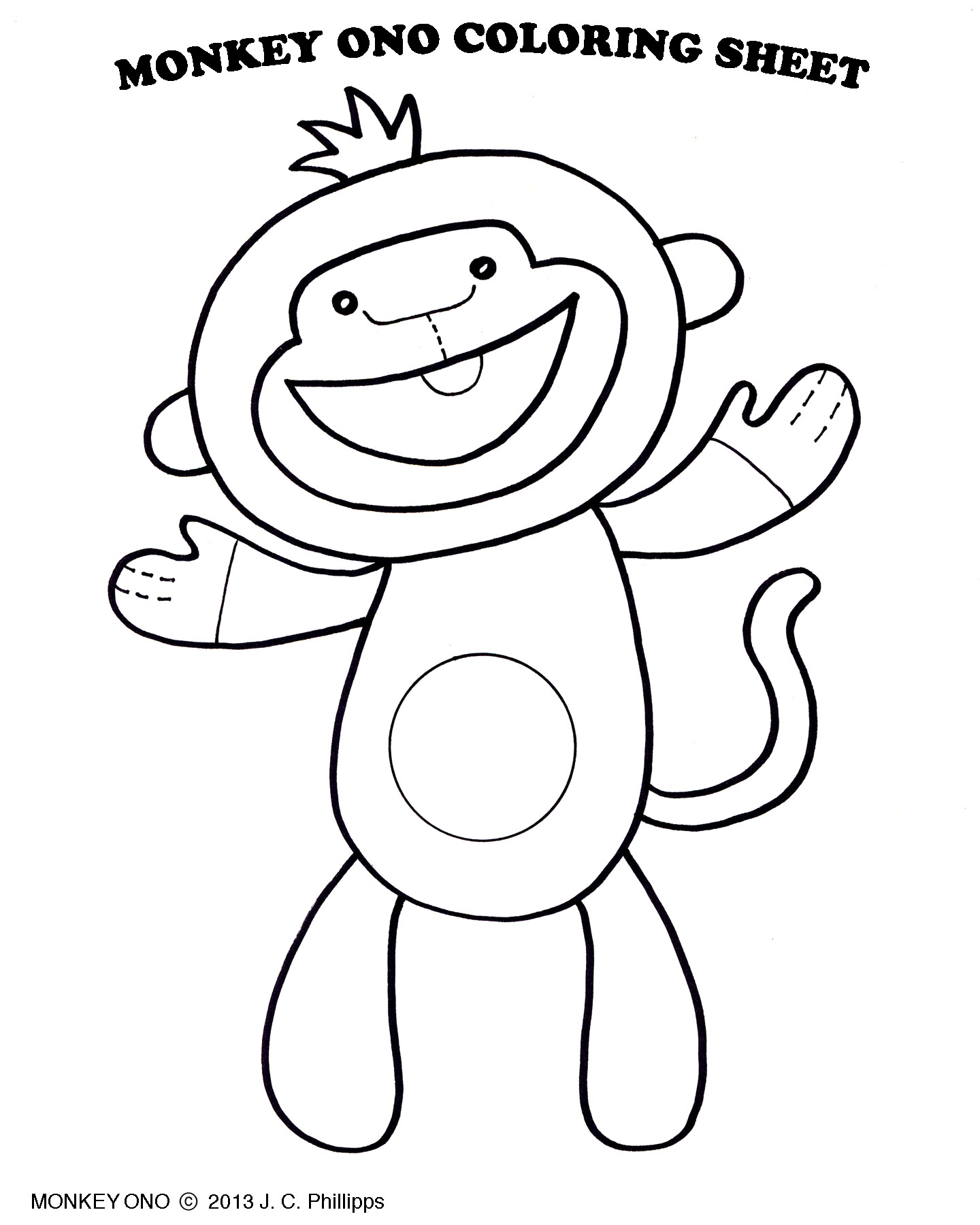  Monkey coloring pages | Monkey coloring page | #27