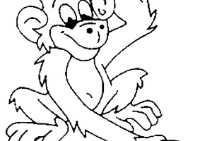 Monkey coloring pages | Monkey coloring page | #31