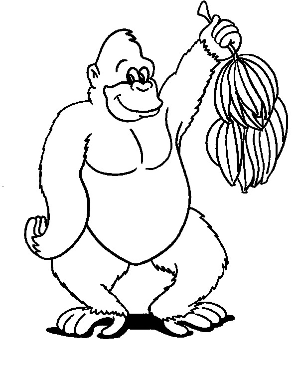  Monkey coloring pages | Monkey coloring page | #35