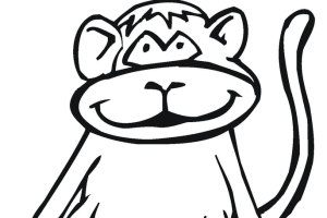 Monkey coloring pages | Monkey coloring page | #40