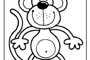 Monkey coloring pages | Monkey coloring page | #8