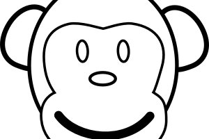 Monkey coloring pages | Monkey coloring page | #9