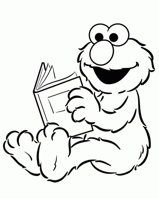  Read Book Elmo coloring pages