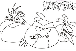 Serious Angry Birds Coloring pages