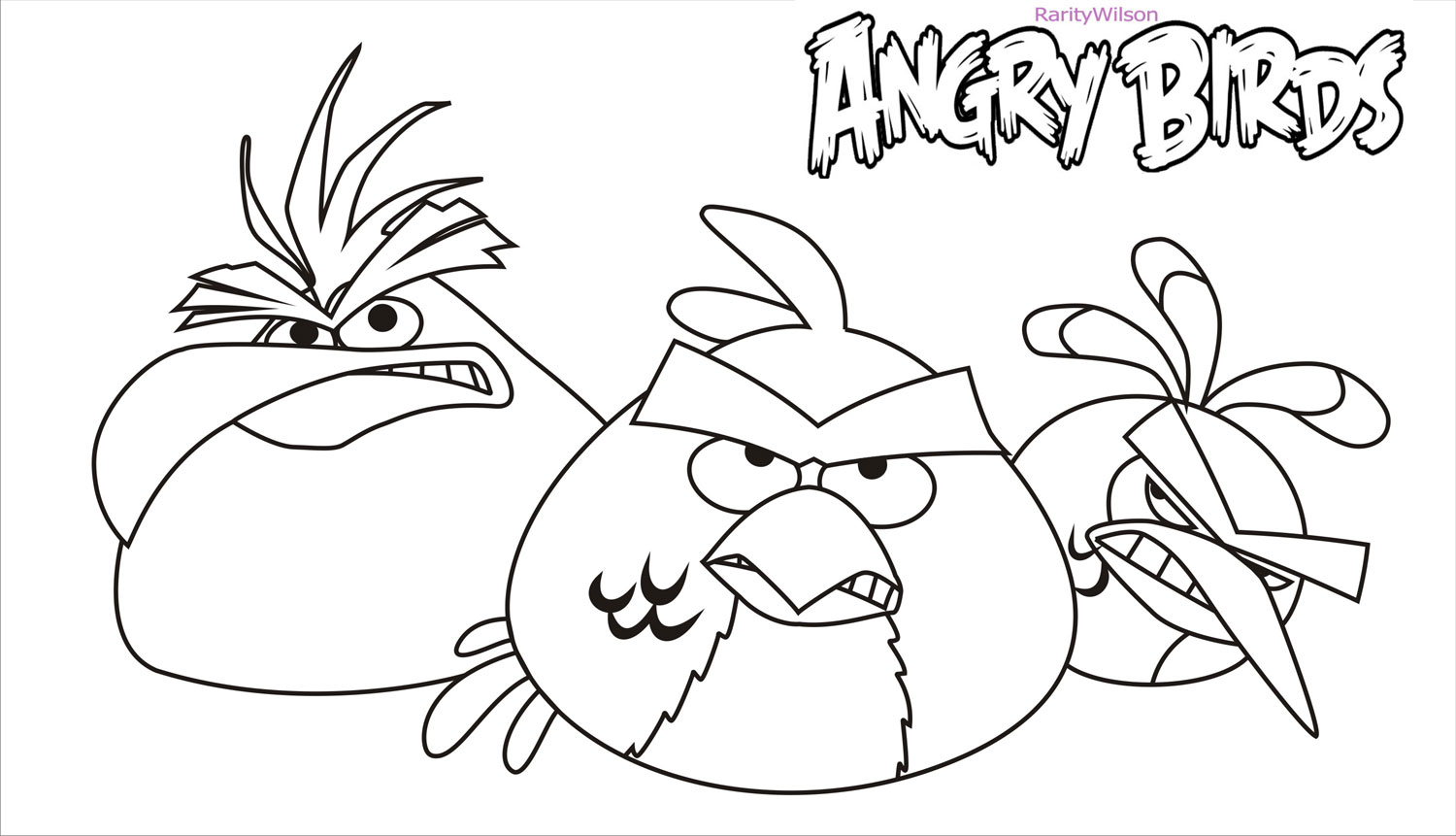  Serious Angry Birds Coloring pages