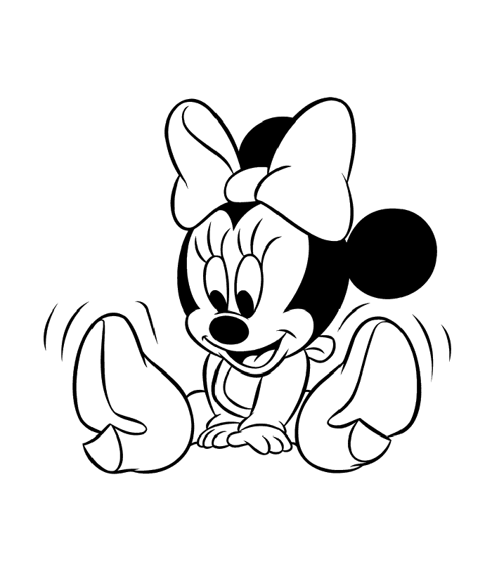 Shoe Minnie Disney Baby coloring pages