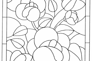 Square Stained Glass Coloring pages
