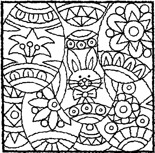 Stained Glass Coloring pages Eggs