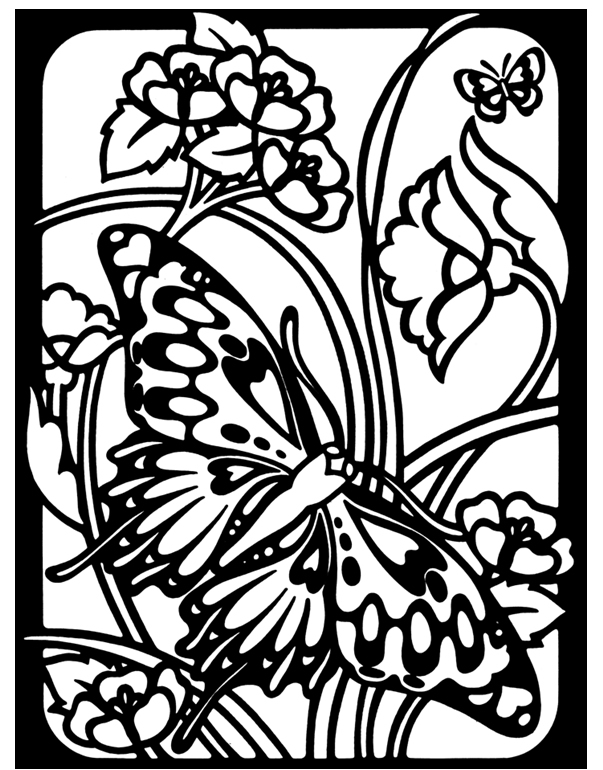  Stained Glass Coloring pages Natural