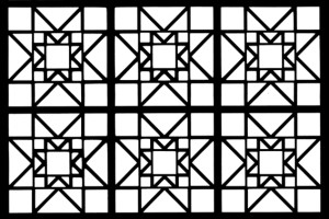 Stained Glass Coloring pages Squares