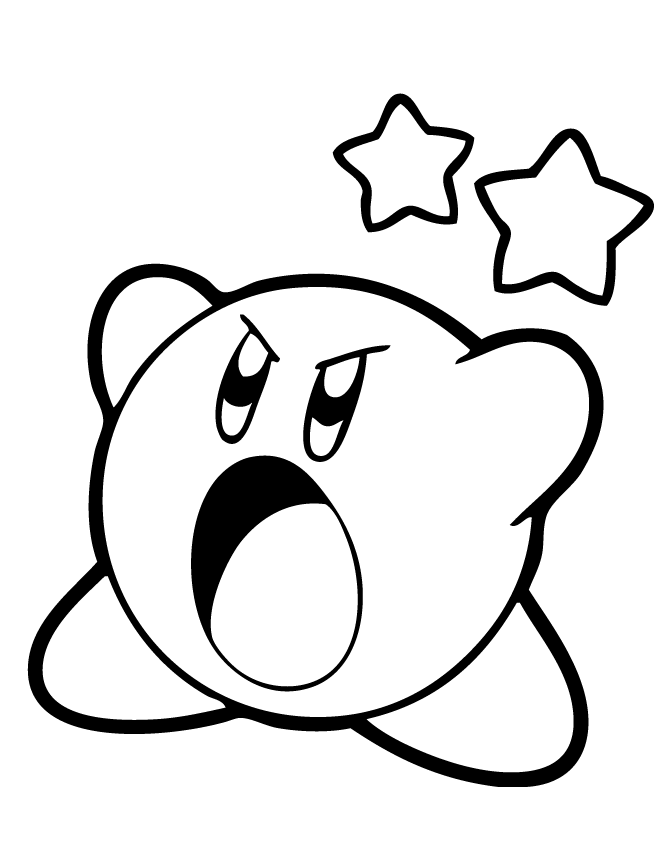 Stars Kirby Coloring Pages