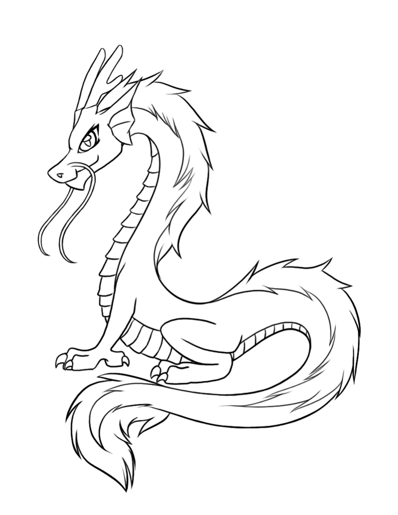  Chinese Dragon Coloring Pages | Colouring pages | #21
