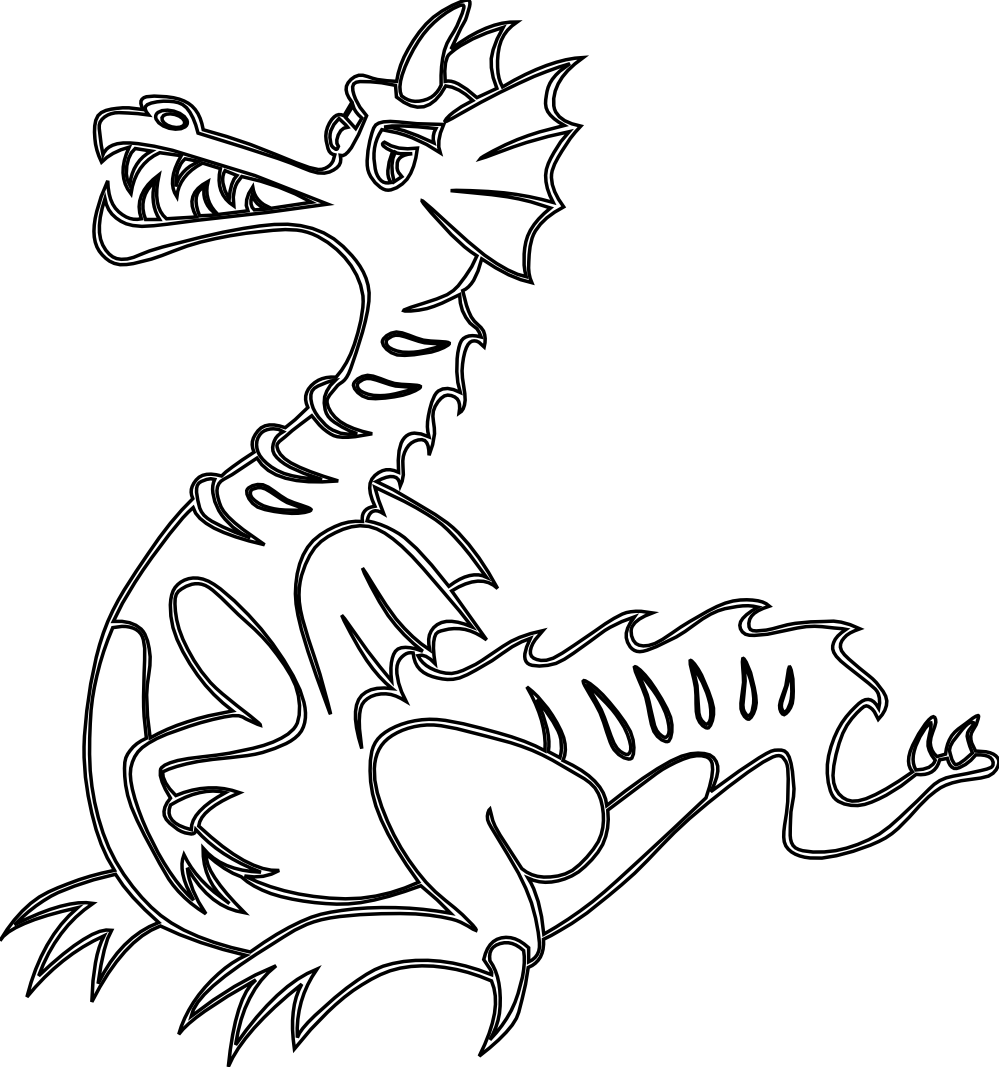  Chinese Dragon Coloring Pages | Colouring pages | #23