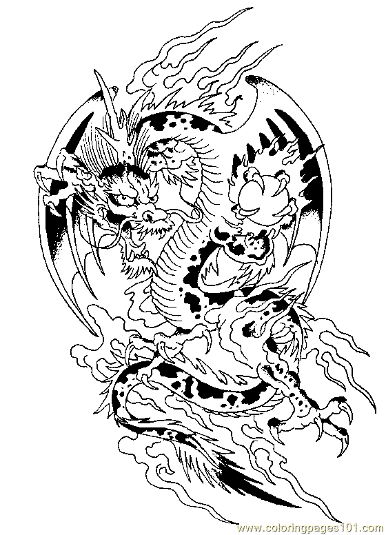 Chinese Dragon Coloring Pages | Colouring pages | #29