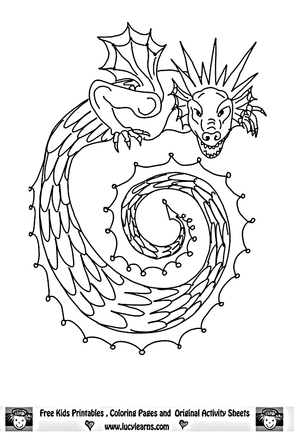 Chinese Dragon Coloring Pages | Colouring pages | #32