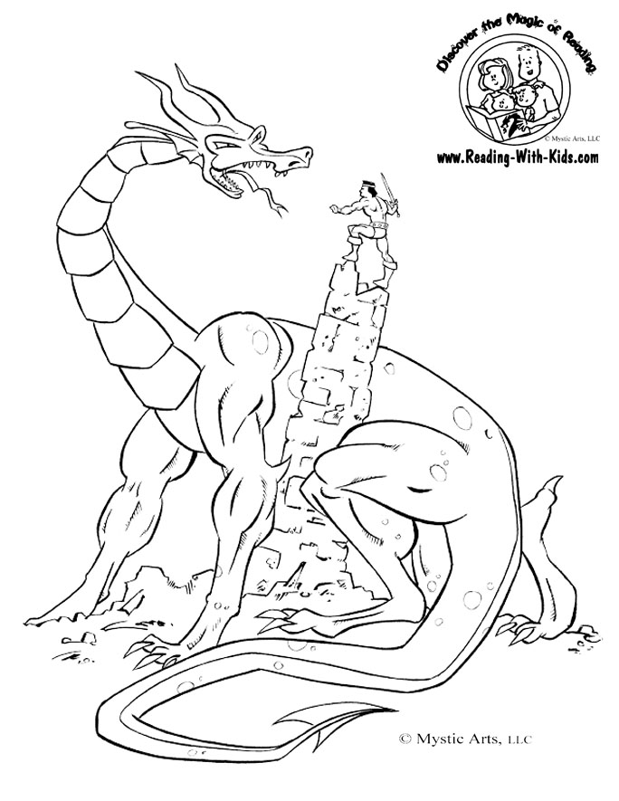  Dragon Coloring Pages | Colouring pages | #18