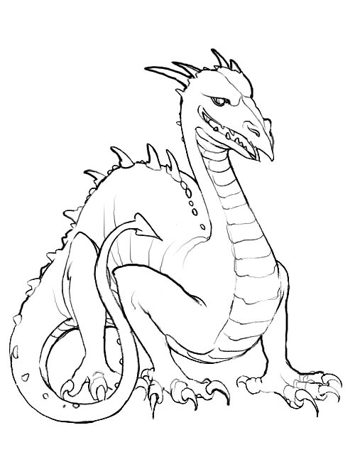  Dragon Coloring Pages | Colouring pages | #2