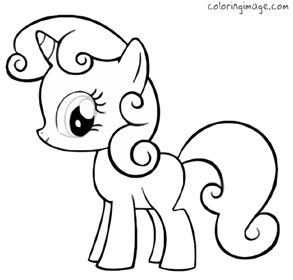My Little Pony Coloring Pages BABY PONY Free Printable Coloring Pages