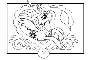My Little Pony Coloring Pages CUTE PONY GIRL
