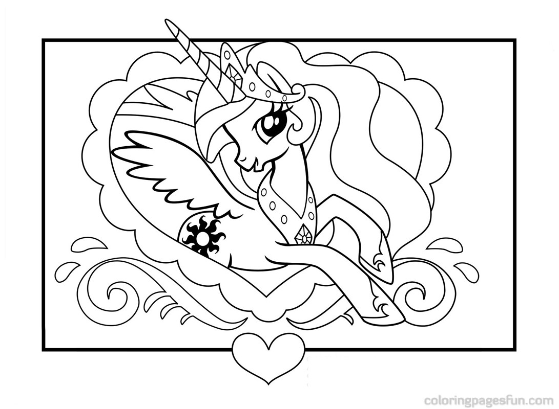  My Little Pony Coloring Pages CUTE PONY GIRL