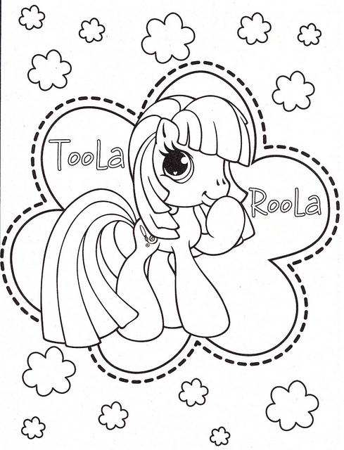  My Little Pony Coloring Pages CUTE TOOLA ROOLA