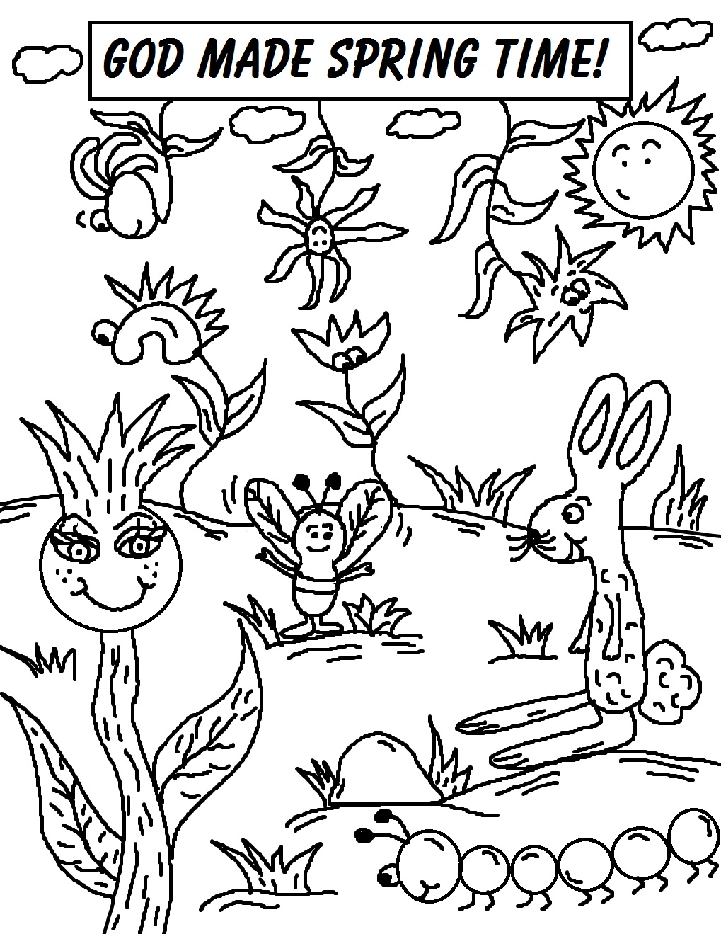  Spring Coloring Pages GOD MADE SPRING TIME!