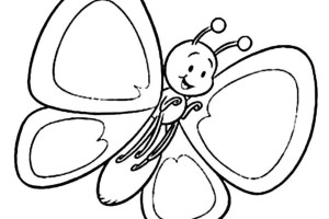Spring Coloring Pages LITTLE BUTTERFLY