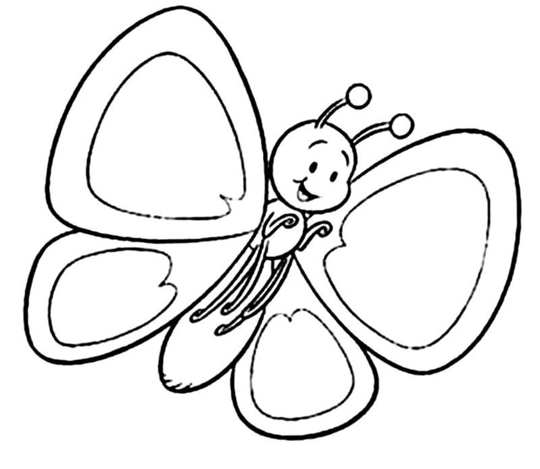  Spring Coloring Pages LITTLE BUTTERFLY