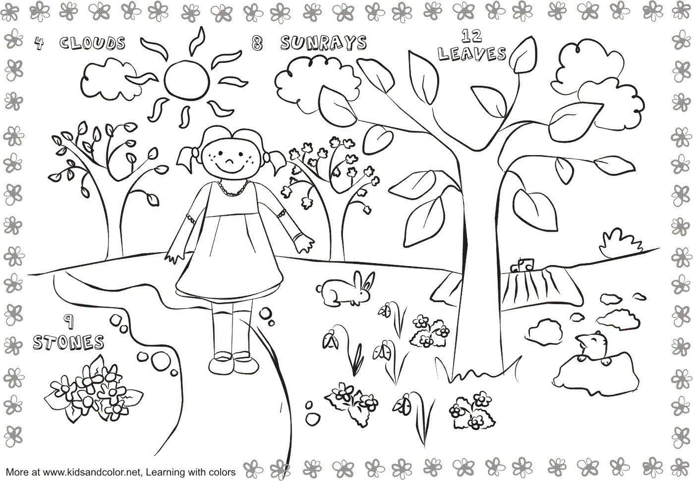 Spring Coloring Pages NATURE