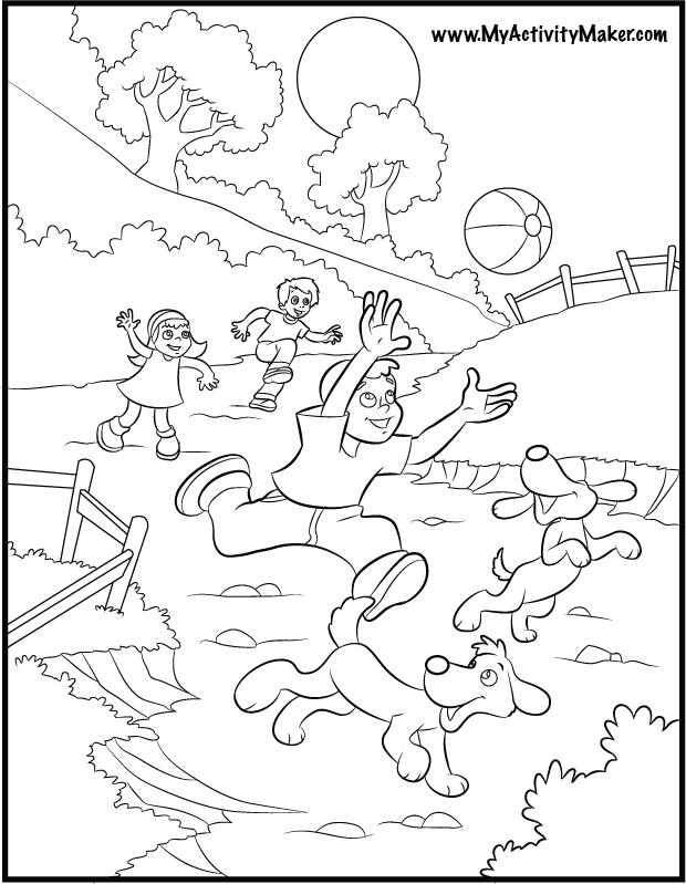  Spring Coloring Pages PLAY OUTSIDE