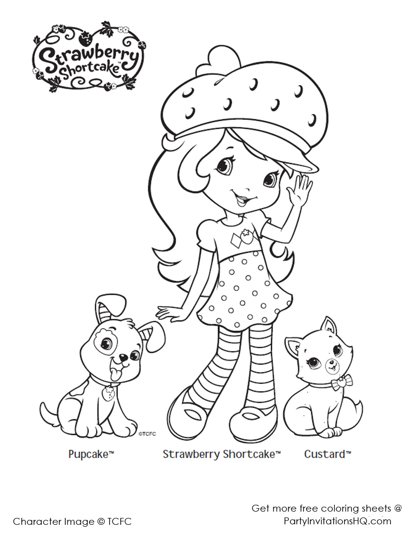  Strawberry Shortcake Coloring Pages / Cool coloring pages / 16
