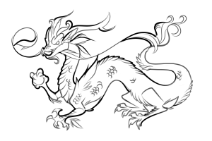 Tattoo Dragon Coloring Pages | Colouring pages | #39