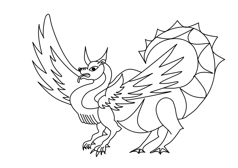  Tattoo Dragon Coloring Pages | Colouring pages | #42
