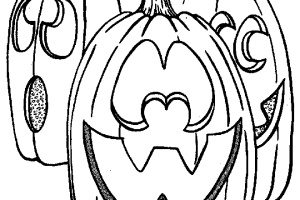 3 Pumpkin Halloween coloring pages